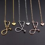 Charm Stethoscope Necklace with Heart (3)