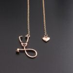 Charm Stethoscope Necklace with Heart (5)