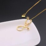 Charm Stethoscope Necklace with Heart (9)
