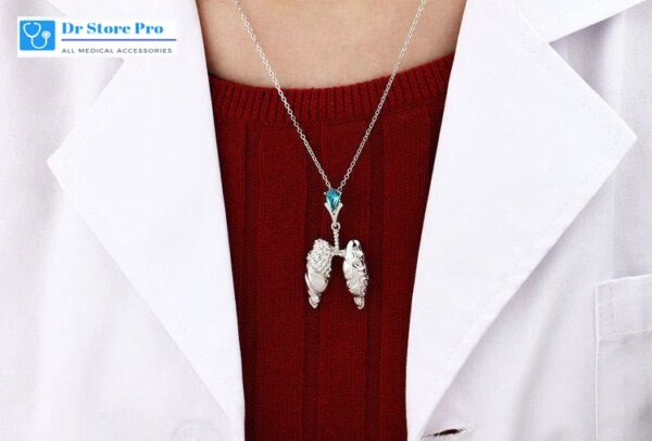 Lungs Necklace with Crystal 1