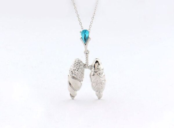 Lungs Necklace with Crystal 4