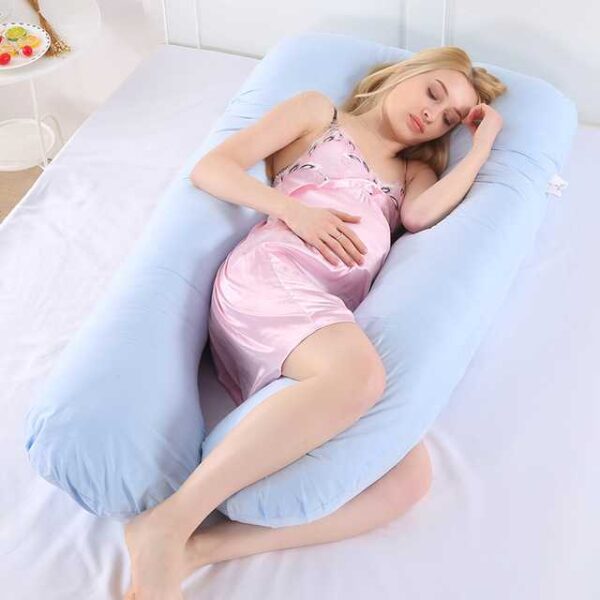 100% Cotton Sleeping Support Pillow For Pregnant Women Body 5