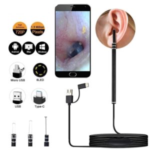 3in1 Type-c & Android & PC Visual Earpick Ear Cleaning Endoscope Spoon Mini Camera Ear Picker Ear Wax Removal 1