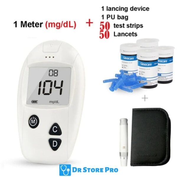 Sinocare Safe Accu Blood Glucose Meter Glucometer